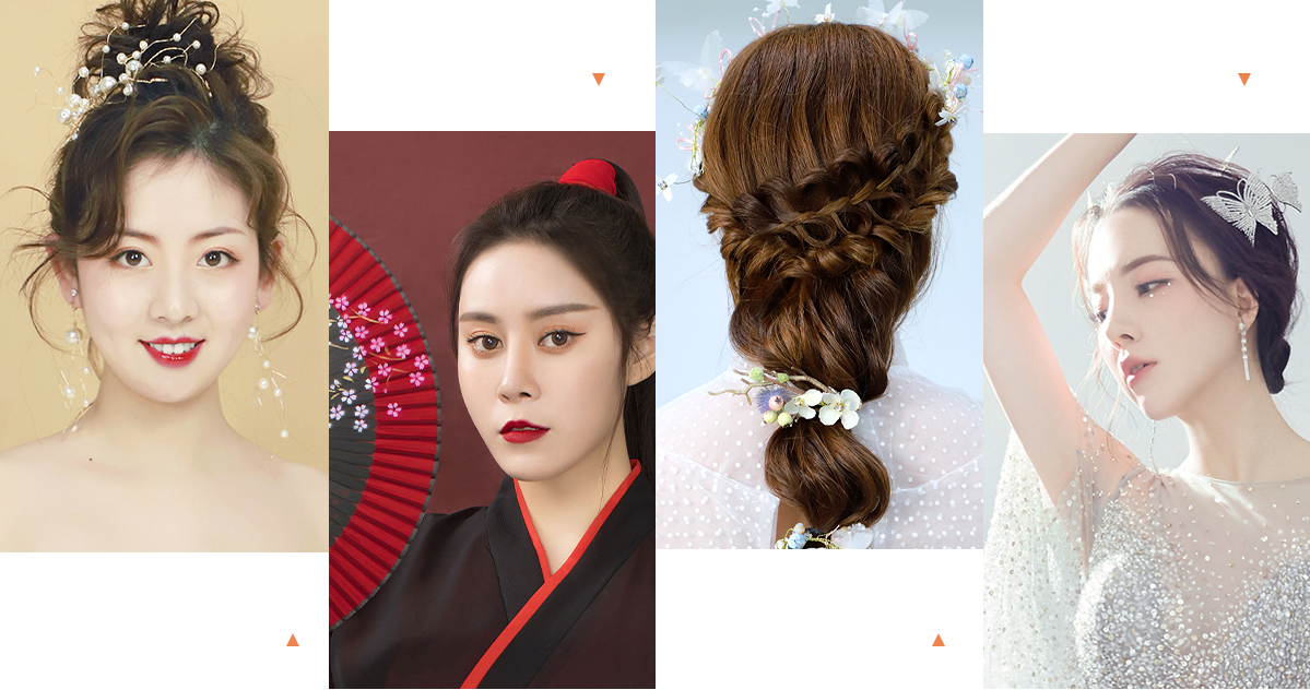 新娘妆面|影楼妆面|盘发作品|个人形象设计